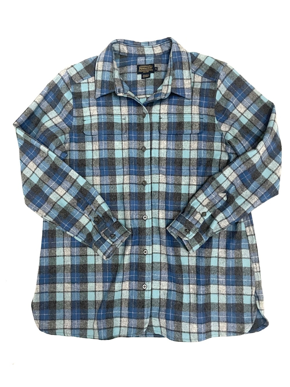 Pendleton Wool Board Shirt, Blue Original Surf Plaid, Men’s XL